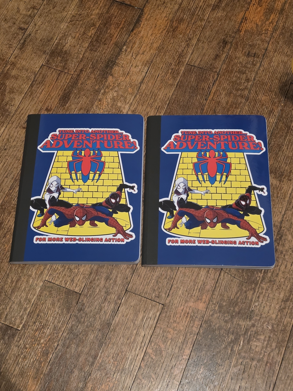 Spider-Man Super-Spider Adventure Blue Hardcover Notebook - Set of 2